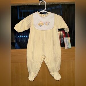 VNT Bright Future Baby Footie With Ducks 0-3month Yellow Gender Neutral